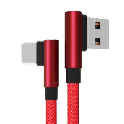 China MP3/MP4 Player 90 Degree Cotton Elbow Usb Data Cable And Fast Charging 2.4A Data Line for sale