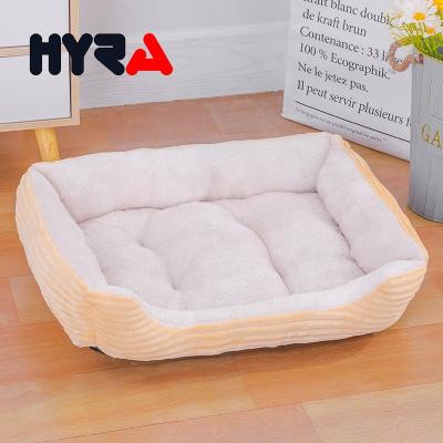 China Hyra Stocked Bolster Couch Dog Bed For Dogs Or Cats Removable Washable Pet Bed Blanket Dog Mat Soft Small Size for sale