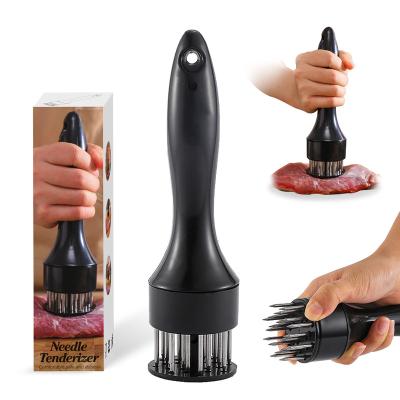 China Manjia Meat Tenderizer Needle Stainless Steel Blades Professional Viable Kitchen Cooking Tools Offer Meat Hammer For Beef Steak for sale