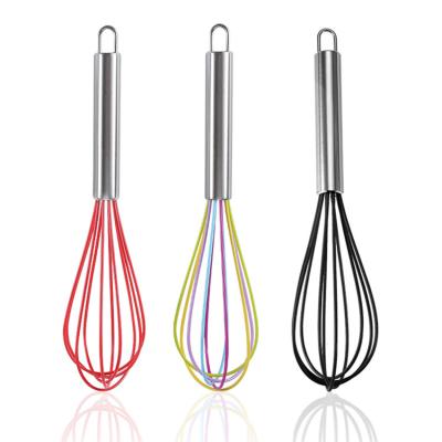 China MANJIA Viable Creamy Milk Egg Beater Manual Silicone Beat Suitable For Kitchen for sale