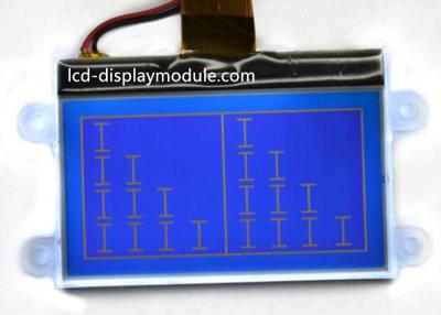 China Negativ 128 x 64 kleines LCD Modul, blaues Transimissive-ZAHN STN LCD Modul zu verkaufen