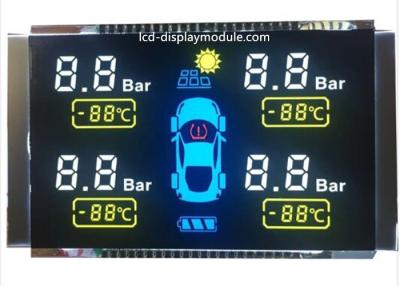 China Hochauflösendes Lcd-Touch Screen VA Segment Schwarz-7 für Auto 12 Uhr-Richtung zu verkaufen