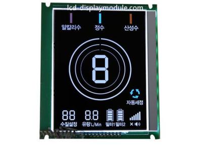 중국 온수기 LCD 전시 화면 주문을 받아서 만들어진 세그먼트 단색 VA 옥수수 속 얼룩말 연결 판매용