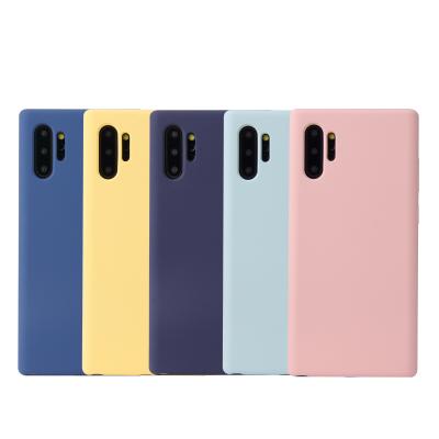 China Available Pure Stock Liquid Silicone Case Eco - Friendly For Samsung Galaxy Note 10 Pro Latest Models Cases for sale