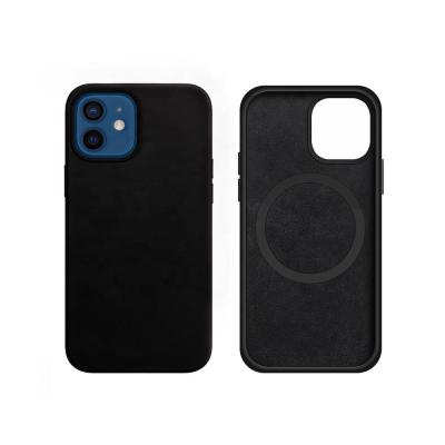 China Real MagSafing Magnetic Case Shockproof Leather Charging Phone Case For iPhone 13 Pro Max for sale