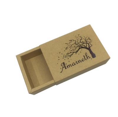 China Recycled Materials Recycled Brown Kraft Paper Sleeve Environmental Paper Box for sale