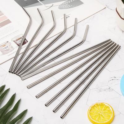 China Reusable Reusable Stainless Steel Drinking Straw With Customized Logo for sale