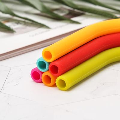 China Reusable Amazon Hot Sale Customized Silicone Straw, Reusable Straws Eco friendly for sale