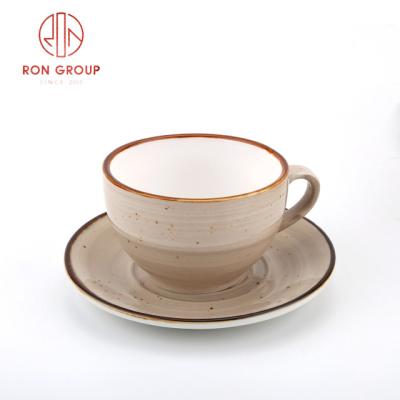 China Stocked European Manufacturer Supply Ceramic Cupcake Cups For Espresso for sale