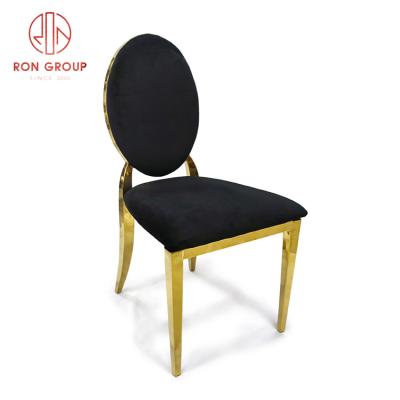 China Modern 10 Years Experience Metal Chairs Basic Stainless Steel Furniture Chairs High Back Gold Wedding Chairs for sale