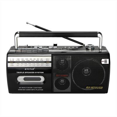 China 2020 Classic Portable Cassette Player Speaker AC DC Multiband Radio RX-M70USB for sale