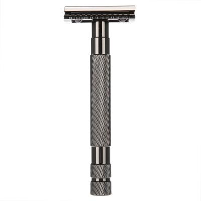 China Personal Care Men's Personal Care Men's Double Edge Metal Razor Stainless Steel Handle Metal Shaving Handle Shaving Safety Razor for sale