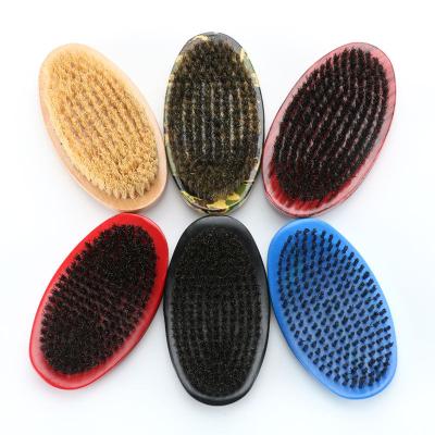 China Nondisposable High Quality Hot Sale 360 ​​Curved Wave Brush Men Grooming Hair Beard Brush 360 Soft Semi-hard Wave Brush for sale