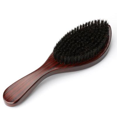 China Custom Nondisposable Shinny 360 Curved Wave Brush Men Grooming Hair Beard Brush 360 Soft Semi-Hard Wave Brush for sale