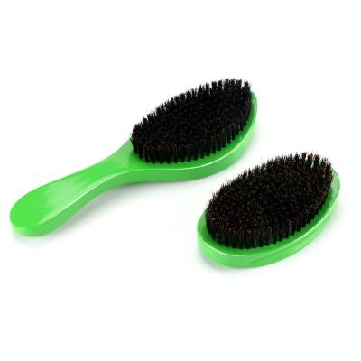 China Hot Selling Nondisposable Shinny 360 Curved Wave Brush Men Grooming Hair Beard Brush 360 Soft Semi-Hard Wave Brush for sale