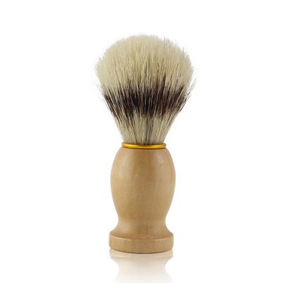 China Antique Hot Sales Men's Amazon Shaving Brush Facial Beard Cleaning Tools Foam Sweep Wooden Handle Boar Bristle Brush for sale