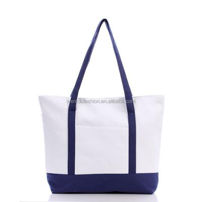 China New Arrival Monogrammed Bag High Quality Handled Canvas Tote Large for sale