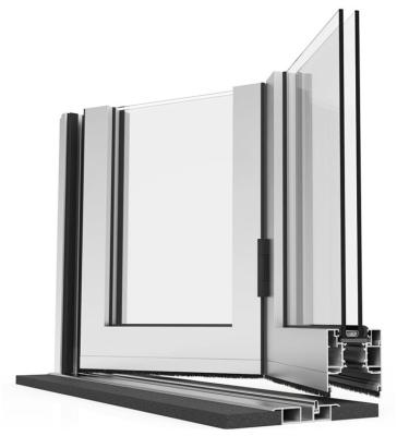 China Magnetic Screen Aluminum Folding Window With Energy Saving Function for sale