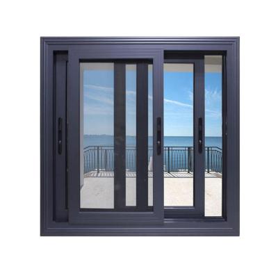 China Sliding Hurricane Impact Home Slide Glass Frame Aluminum Windows And Doors, Aluminum Sliding Slide Glass Window for sale