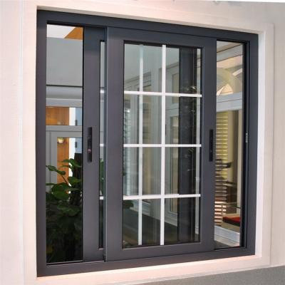 China Sliding Supplier Professional Residential Metal Aluminum Profile Sliding Glass Windows for sale