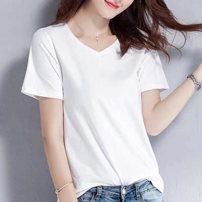 China Wholesale Custom Microlabel Anti-Wrinkle High Quality Microlabel Custom Women Summer Short Sleeve Shirt Hollow Button Formal Casual V-Neck Top T-shirt for sale