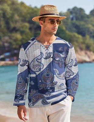 China High Quality Anti-Wrinkle Custom Printed Beach Casual Canvas Short Sleeve T-shirt Men's Cotton Hipster Shirt for sale