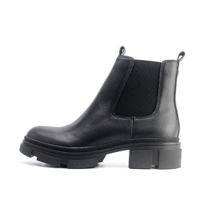 China Guaranteed Suitable Women's Price Quality 4.5cm Platform Motorcycle Boots Round Heel for sale