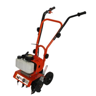 China Anti-Skid Small Handle 2-Stroke 52cc Rotary Walking Tractor Tiller for sale