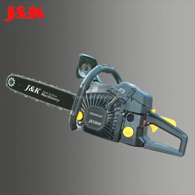 China 2-Stroke JK5800 Chainsaw 2.5KW 18/20 Inch Guide Bar 58cc Gasoline Chainsaw for sale