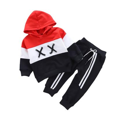 China Breathable Toddler Clothes Baby Boy Casual Hooded Sweatshirt + Pants Suits Sets Boys Autumn Outfits Kids Children for sale