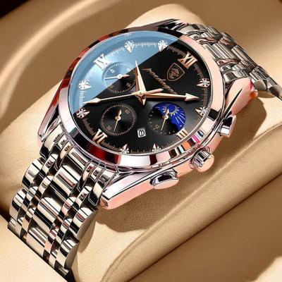 China Poedagar Fashion Full Calendar New Men Watch Luminous Waterproof Quartz Stainless Steel Man Luxury Wrist Watches With Date Watch For Men for sale