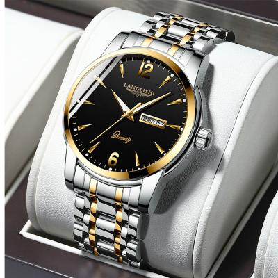 China Luxury Poedagar Auto Date Watch For Men Quartz Watches Wrist Fashion Stainless Steel Luminous Waterproof Watch For Men for sale