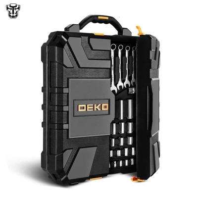 China DEKO DKMT192 Woodworking Repair Tool Kit With Socket Wrench Hardware 192pcs Household Tool Kit Mechanics for sale