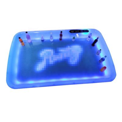 China Hot Sale Eco-friendly Plastic Tobacco Famous Brand Led Rolling Tray Light Up In The Dark Led Rolling Tray for sale