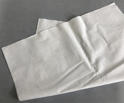 China Waterproof Disposable Paper Bedspread With PE Coated Sheet CSR Envelope Fabric Wrap for sale