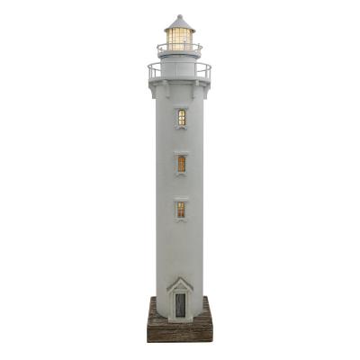 China American YBOX Vintage Pure White Handmade Home Decor Large Lighthouse Quality for sale