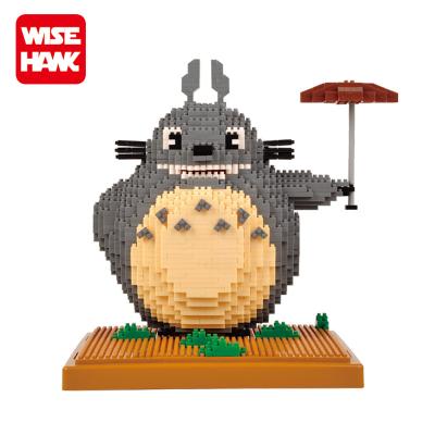 China Hot Selling Plastic Figure Eco-friendly Material Large Diamond Block Tonari No Totoro Model Toys 2020 New for sale