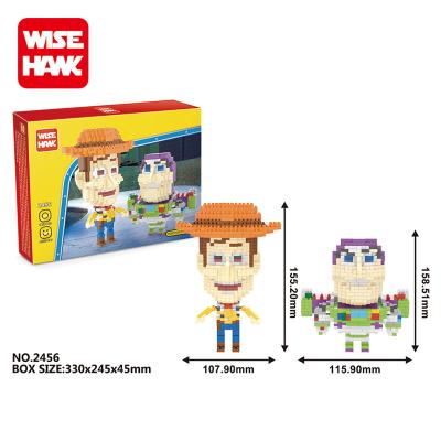 China Wisehawk Eco-Friendly Mini Block Material Action Figures Zoom Woodland Lightyear Toy Story Figures for sale