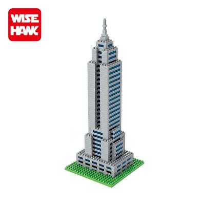 China World Famous Nano Block Intelligence Development Wisehawk Empire Miniature Scale Model Figures Model Architecture for sale