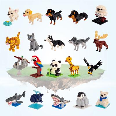 China Intelligence Development Wholesale Brick Toys Building Block Small Animal Plastic Children Assembling Toys for sale