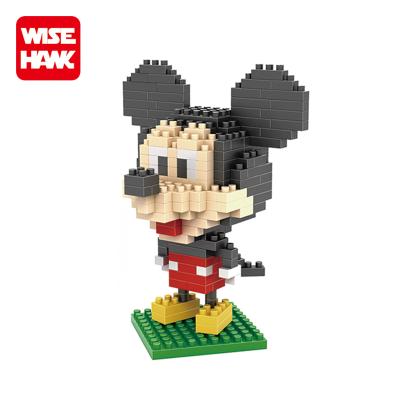 China Hot Selling Intelligence Development Building Block Mickey Mouse Mini Figure Christmas Toy for sale