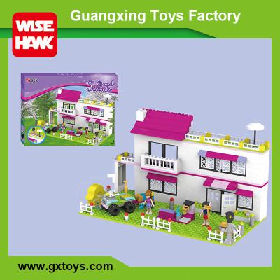 China Mini Building Block Weagle Plastic Building Blocks House Toys For Children And Model Girls for sale