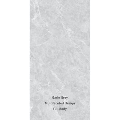 China Wholesale Luxury Modern Gario Glossy Gray Porcelain Wall And Floor Ceramic For Villa Tiles for sale