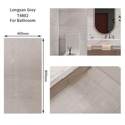 China Gray Non Slip Cheap Price Full Body Porcelain 400x800mm Porcelain Floor And Wall Ceramic Bathroom Kitchen Tiles for sale