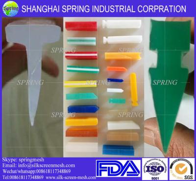 China Screen printing rubber squeegee for standard textile 75 shore en venta