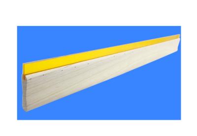 China Silk Screen Scraper Wooden Squeegee Handle Water Oil Type High Hardness for sale