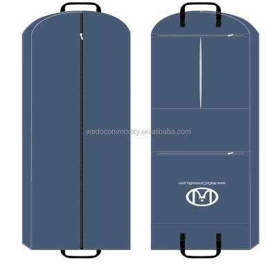 China Reusable Dustproof Luxury Eco Garment Bags With Zipper Custom Suit Bags Nylon Foldable Large Cover Bag for sale