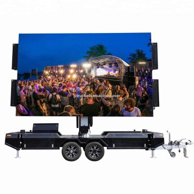 China Outdoor Rising 2M Led Billboard Mobile Digital Trailer Board For Outdoor for sale