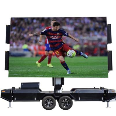 China Outdoor easy to move to any places led trailer digital billboard panel trailer for sale