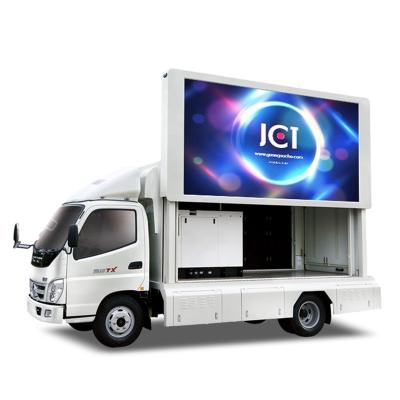 China Outdoor Mobile Led Billboard Truck Stage Truck With Hydraulic Screen Hot Sale for sale